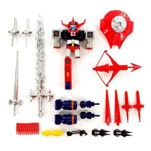 Godaikin Daltanias Atlaus Robot w/ Accessories Weapons Poppy Bandai Broken READ